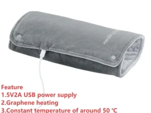 3 Levels Electric Graphene Heating Pad Cold-Proof Uterine Belt Cold-Proof Hand Waist Warming Pad USB Recharging Abdominal Warmer - Color : Button Fold