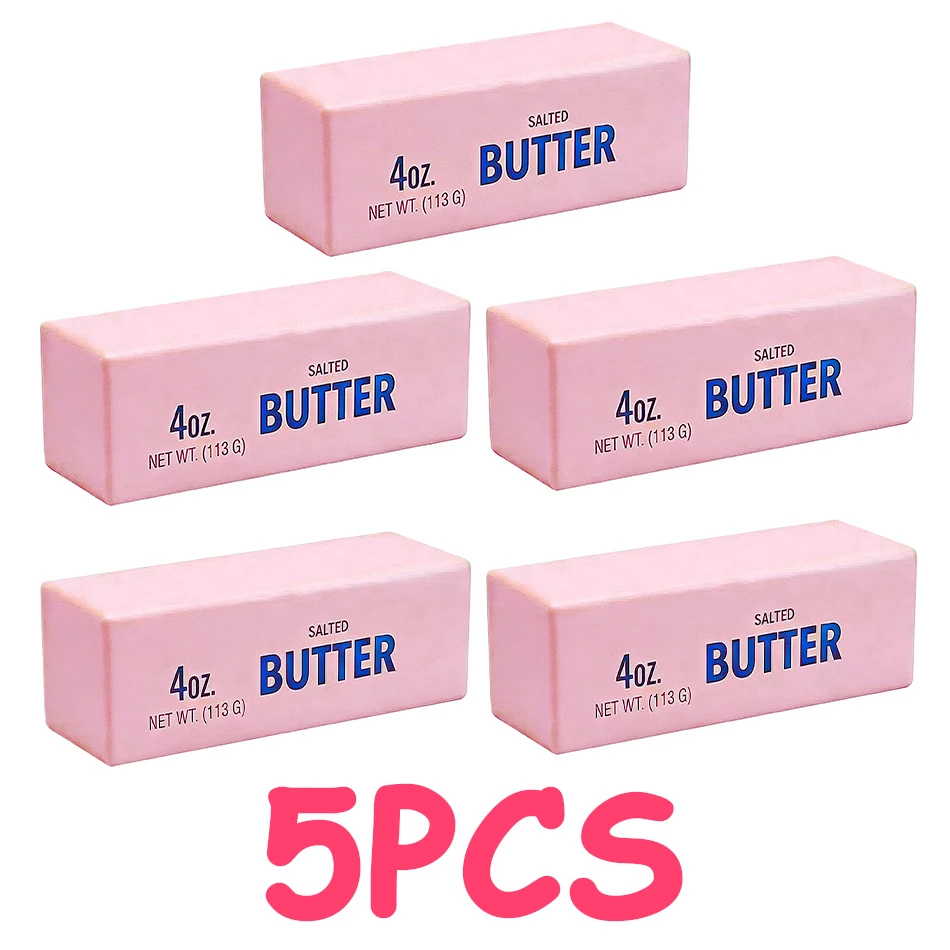 In Stock Butter Stick Squishy Toy Slow Rising Squeeze Toy Butter Bar Brick Squishy Fidget Toy Anti Stress Release Relax Gift - Oyoyo 26 - Color : B5-Random 5pcs