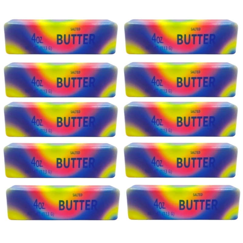 Soft Butter Stick Squeeze Slow Rise Stress Relief Toy Yellow Cheese Stick Fidget Toy Children's Squeeze Ball Birthday Gift - Oyoyo 26 - Color : A-10 PCS