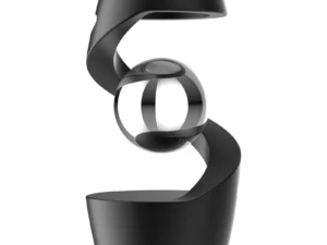Adult Desktop Stress Relief Toy Aluminum Alloy Decompression Hypnosis Rotary Gyro Fingertip Kinetic levitating Spinner Gift - Oyoyo 26 - Color : Black-Silver