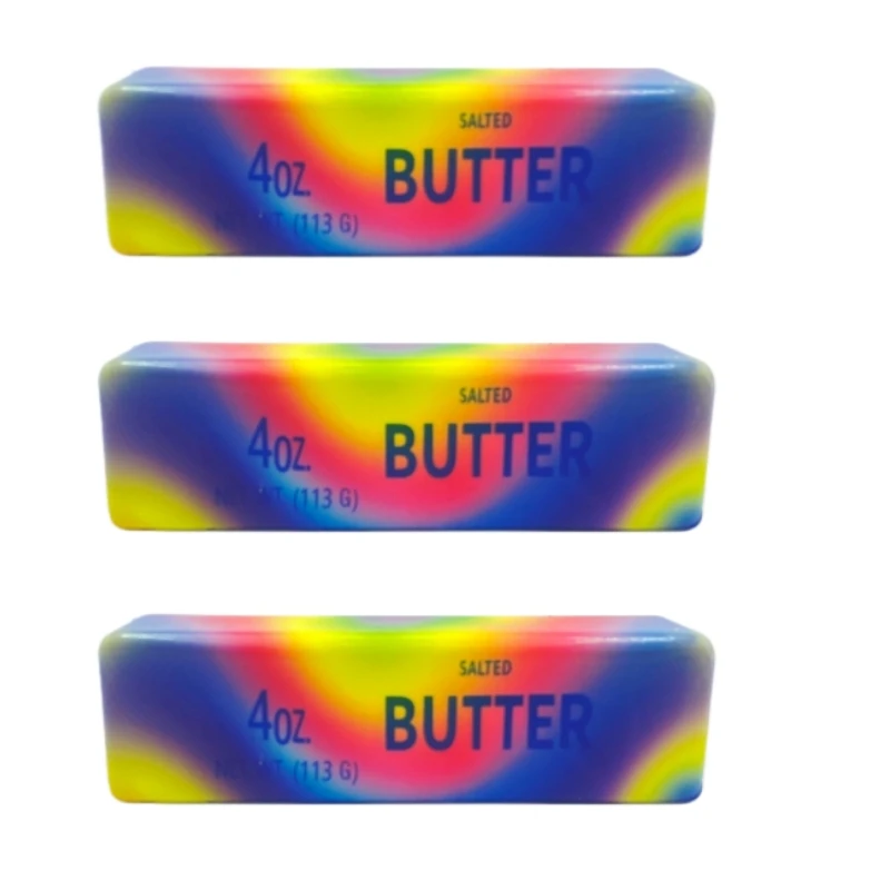 Soft Butter Stick Squeeze Slow Rise Stress Relief Toy Yellow Cheese Stick Fidget Toy Children's Squeeze Ball Birthday Gift - Oyoyo 26 - Color : A-3 PCS