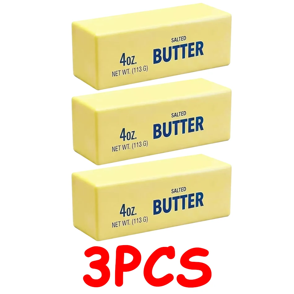 In Stock Butter Stick Squishy Toy Slow Rising Squeeze Toy Butter Bar Brick Squishy Fidget Toy Anti Stress Release Relax Gift - Oyoyo 26 - Color : A3-Random 3pcs