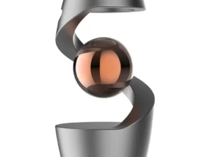 Adult Desktop Stress Relief Toy Aluminum Alloy Decompression Hypnosis Rotary Gyro Fingertip Kinetic levitating Spinner Gift - Oyoyo 26 - Color : Gray-Rose Gold