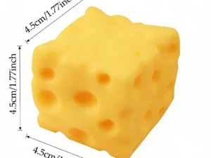 Giant Cheese Squeeze Toy Extra Large Size Cheese Squishy Fidget Toys Slow Rebound Shapeable Venting Ball for Adults Gifts - Color : 4.5X4.5 1pcs