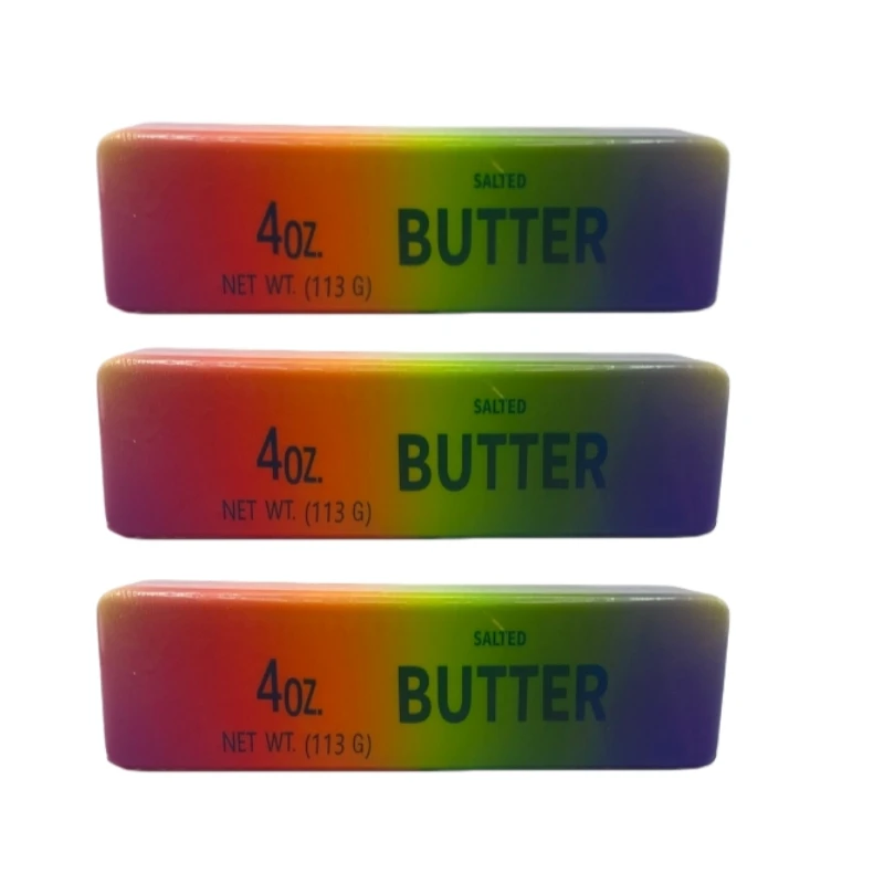 Soft Butter Stick Squeeze Slow Rise Stress Relief Toy Yellow Cheese Stick Fidget Toy Children's Squeeze Ball Birthday Gift - Oyoyo 26 - Color : E-3 PCS