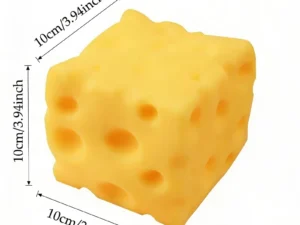 Giant Cheese Squeeze Toy Extra Large Size Cheese Squishy Fidget Toys Slow Rebound Shapeable Venting Ball for Adults Gifts - Color : 10cmx10cm 1pcs