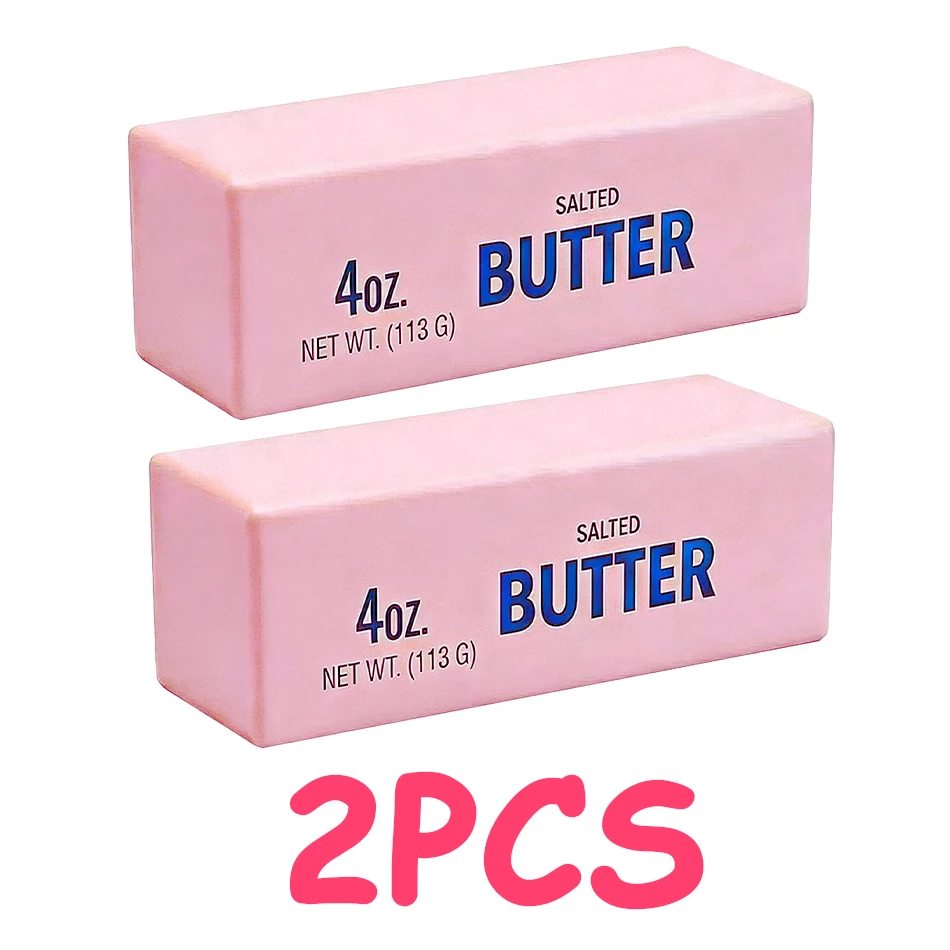 In Stock Butter Stick Squishy Toy Slow Rising Squeeze Toy Butter Bar Brick Squishy Fidget Toy Anti Stress Release Relax Gift - Oyoyo 26 - Color : B2-Random 2pcs