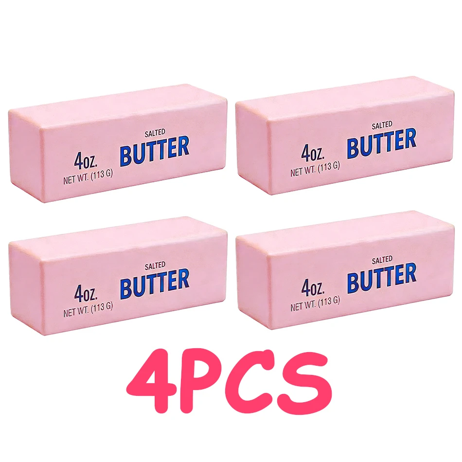 In Stock Butter Stick Squishy Toy Slow Rising Squeeze Toy Butter Bar Brick Squishy Fidget Toy Anti Stress Release Relax Gift - Oyoyo 26 - Color : B4-Random 4pcs