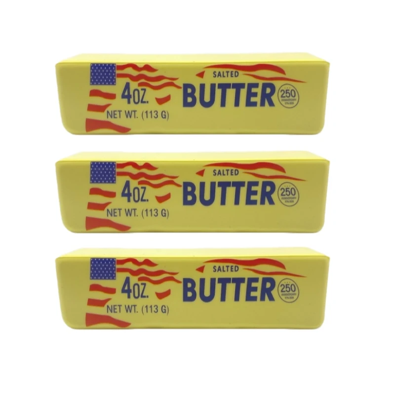 Soft Butter Stick Squeeze Slow Rise Stress Relief Toy Yellow Cheese Stick Fidget Toy Children's Squeeze Ball Birthday Gift - Oyoyo 26 - Color : D-3 PCS