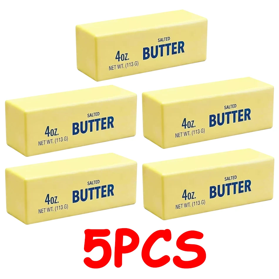 In Stock Butter Stick Squishy Toy Slow Rising Squeeze Toy Butter Bar Brick Squishy Fidget Toy Anti Stress Release Relax Gift - Oyoyo 26 - Color : A5-Random 5pcs