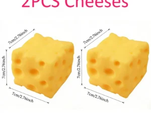 Giant Cheese Squeeze Toy Extra Large Size Cheese Squishy Fidget Toys Slow Rebound Shapeable Venting Ball for Adults Gifts - Color : 7X7 2pcs