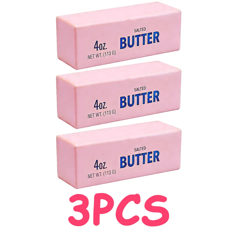 In Stock Butter Stick Squishy Toy Slow Rising Squeeze Toy Butter Bar Brick Squishy Fidget Toy Anti Stress Release Relax Gift - Oyoyo 26 - Color : B3-Random 3pcs