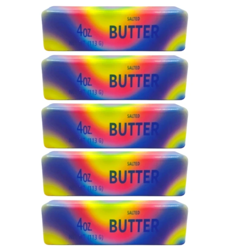 Soft Butter Stick Squeeze Slow Rise Stress Relief Toy Yellow Cheese Stick Fidget Toy Children's Squeeze Ball Birthday Gift - Oyoyo 26 - Color : A-5 PCS