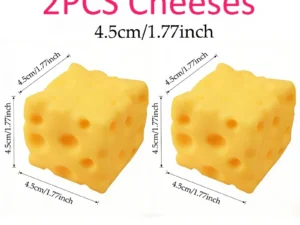Giant Cheese Squeeze Toy Extra Large Size Cheese Squishy Fidget Toys Slow Rebound Shapeable Venting Ball for Adults Gifts - Color : 4.5X4.5  2pcs